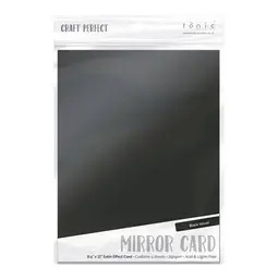 Black Velvet Mirror Card Satin Effect
