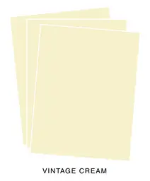 Paper Basics - Vintage Cream Cardstock (12 Sheets)