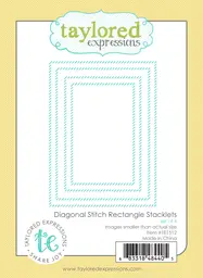 Diagonal Stitch Rectangle Stacklets Die Set