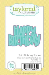 Bold Birthday Backer