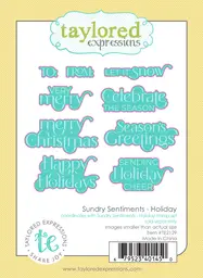 Sundry Sentiments Dies - Holiday