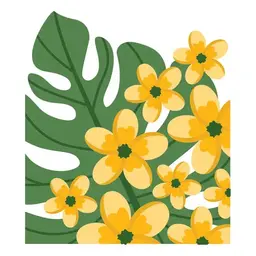 Plumeria Spray - Stencil of the Month Jun 2026