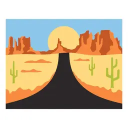 Highway Horizons-Desert from the Classic Road Legends 2.0 Collection