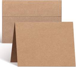 Kraft A2 Card Bases w/ Envelopes