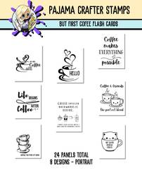Flashcards - But First Coffee