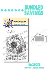 Stamp & Die Bundle - Sketched Florals Sunflowers