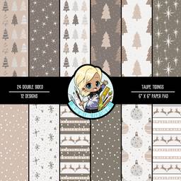 Paper Pack - Taupe Tidings