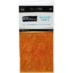 Orange Sketch Foil Transfer Sheets