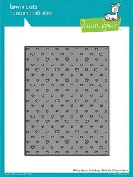 Polka Heart Backdrop: Portrait