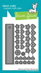 Hearts and Stars Skinny Tag