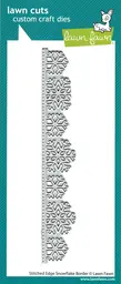 Stitched Edge Snowflake Border
