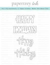 This is Big Sentiments: XL Happy Holidays