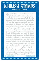 Embossing Folder - Vintage Letter