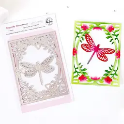 Dragonfly Floral Frame coverplate