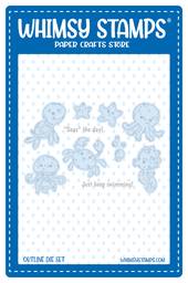 Baby Sea Creatures Outline 