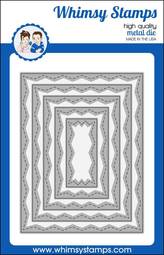 Zig Zag Stitched Rectangles 