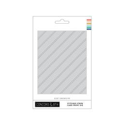 Stitched Stripe Card Front