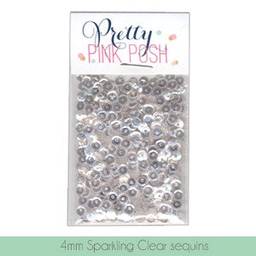 4MM Sparkling Clear Sequins