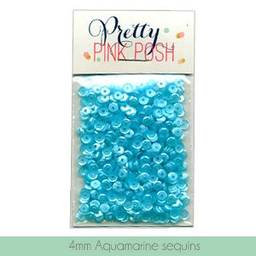 4MM Aquamarine Sequins