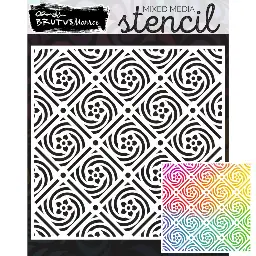 Floral Swirl Stencil