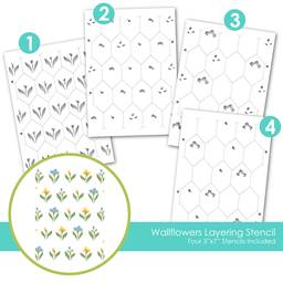 Wallflowers Layering Stencil