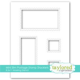 Masking Stencils - Mini Slim Postage Stamp Stacklets