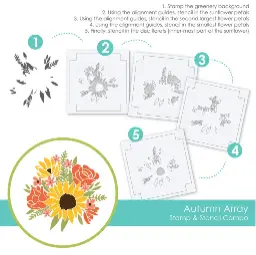 Autumn Array Stamp & Stencil Combo