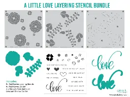 A Little Love Layering Stencil Bundle