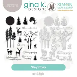 Stay Cozy Stamp, Image Dies, & Sentiment Dies