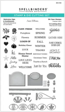 Welcome Sign and Sentiments from the Country Road Collection