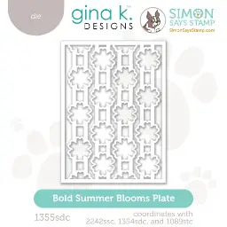 Bold Summer Blooms Plate
