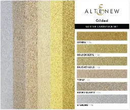 Glitter Cardstock Set: Gilded