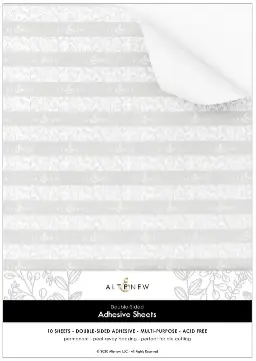 Double-Sided Adhesive Sheets (10 Sheets)