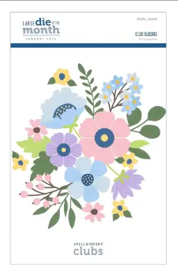 Club Blooms - Large Die of the Month Jan 2023