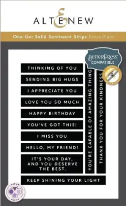 One-Go: Solid Sentiment Strips