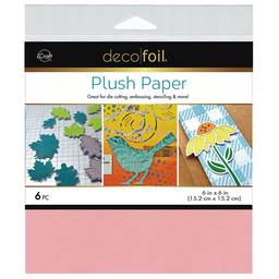 Deco Foil Plush Paper - Pink Carnation