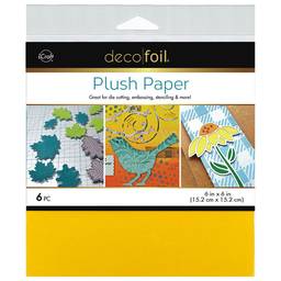 Deco Foil Plush Paper - Sunshine Yellow