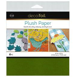 Deco Foil Plush Paper - Pine Green