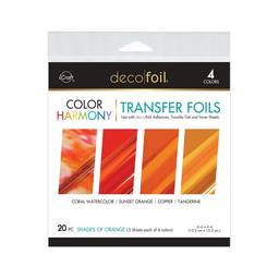 Deco Foil Color Harmony Transfer Foils - Shades of Orange