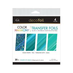 Deco Foil Color Harmony Transfer Foils - Shades of Aqua