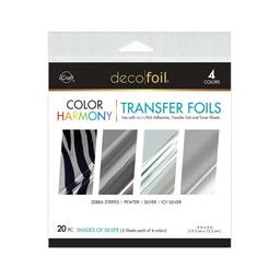 Deco Foil Color Harmony Transfer Foils - Shades of Silver