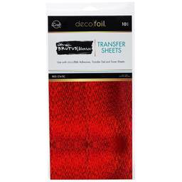 Red Static Foil Transfer Sheets