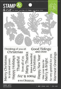 Winter Foliage Stamp & Cut