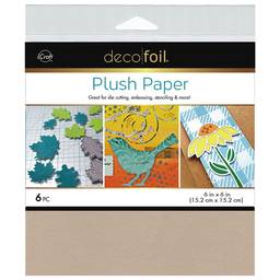 Deco Foil Plush Paper - Soft Stone