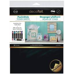 Deco Foil Black Toner Sheets - Peel and Stick