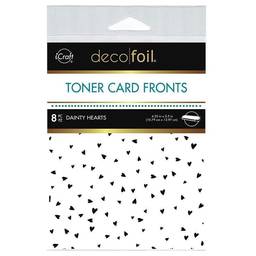 Deco Foil Toner Card Fronts - Dainty Hearts
