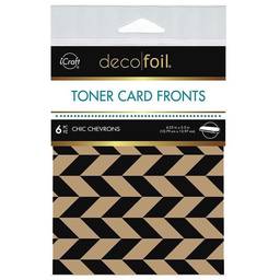 Deco Foil Toner Card Fronts - Chic Chevrons