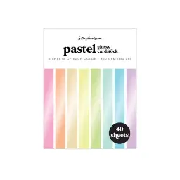 Pastel Glossy Cardstock Paper Pad