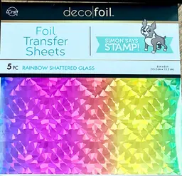 Deco Foil Transfer Foils -  Rainbow Shattered Glass