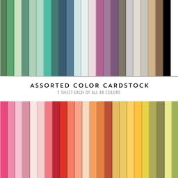 Assorted Cardstock Pack: All 48 colors